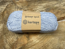 Charger l'image dans la galerie, Laine Mélange Wool Bleu Pâle Chiné - Boutique du Bricolage