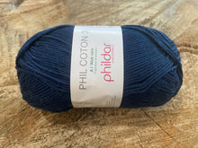 Charger l'image dans la galerie, Laine Phil Coton 3 Naval - Boutique du Bricolage