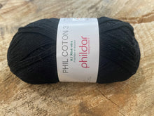 Charger l'image dans la galerie, Laine Phil Coton 3 Noir - Boutique du Bricolage