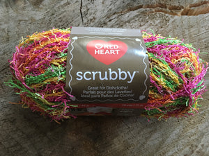 Scrubby Red Heart Tropical - Boutique du Bricolage