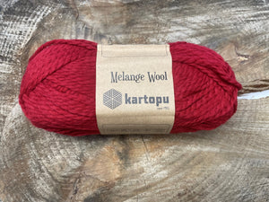 Laine Mélange Wool Rouge - Boutique du Bricolage