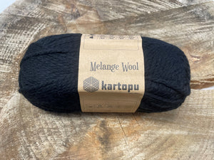 Laine Mélange Wool Noir - Boutique du Bricolage