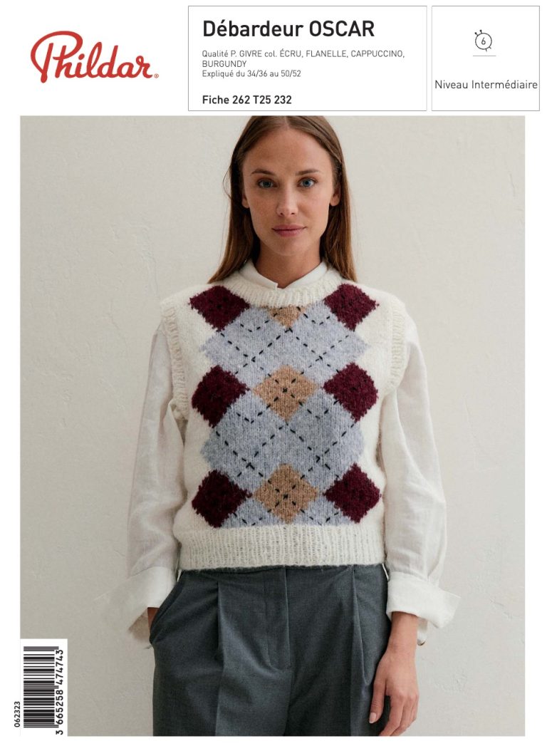 Patron Débardeur Oscar - Phildar - Boutique du Bricolage