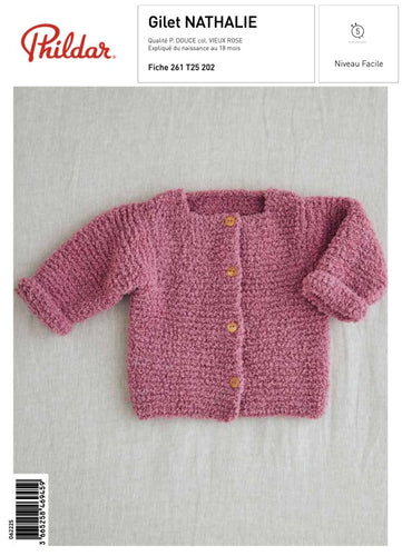 Patron Gilet Nathalie - Phildar - Boutique du Bricolage