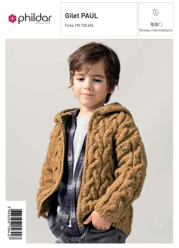 Patron Gilet Paul - Phildar - Boutique du Bricolage