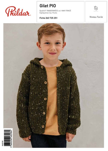 Patron Gilet Pio - Phildar - Boutique du Bricolage
