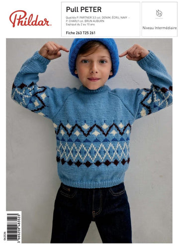 Patron Pull Peter - Phildar - Boutique du Bricolage