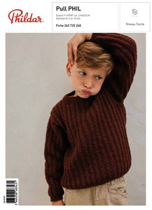 Patron Pull Phil - Phildar - Boutique du Bricolage