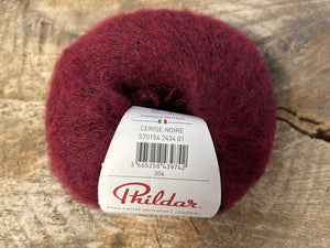 Laine Phil Light Mohair Cerise Noire - Boutique du Bricolage
