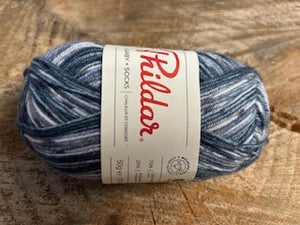 Laine Phil Baby Socks Imprimé Jacquard Denim - Boutique du Bricolage