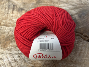 Laine Phil Mérinos 6 Rouge - Boutique du Bricolage